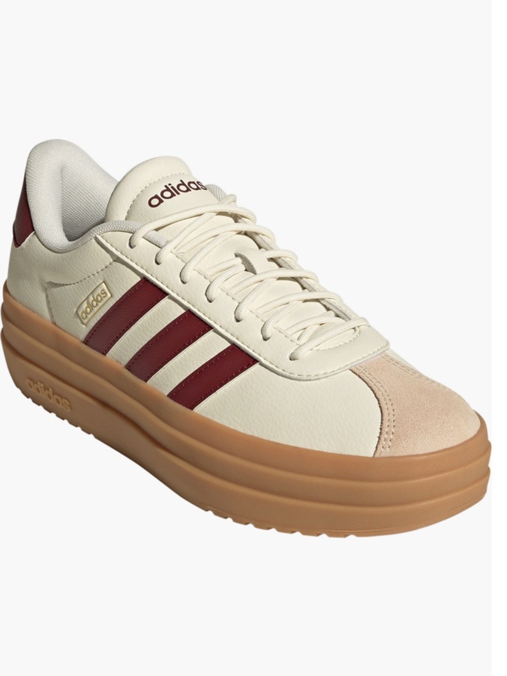 adidas VL Court Bold Sneaker - off white / burgundy